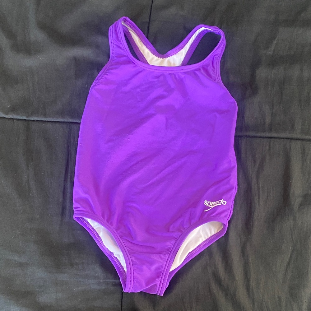 Speedo Kids One Piece Swimsuit in Vivid Purple